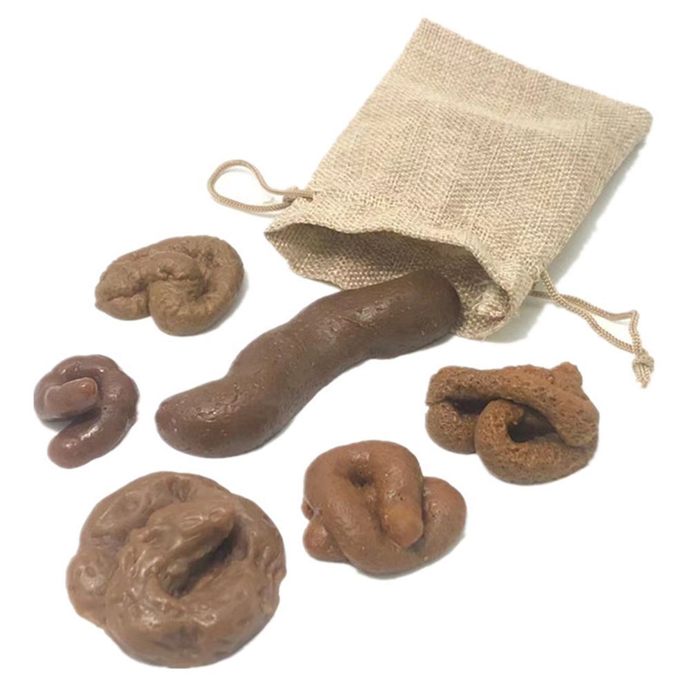Fake Poop Gag Gift - 6 Peças de Cocô Falso Realista