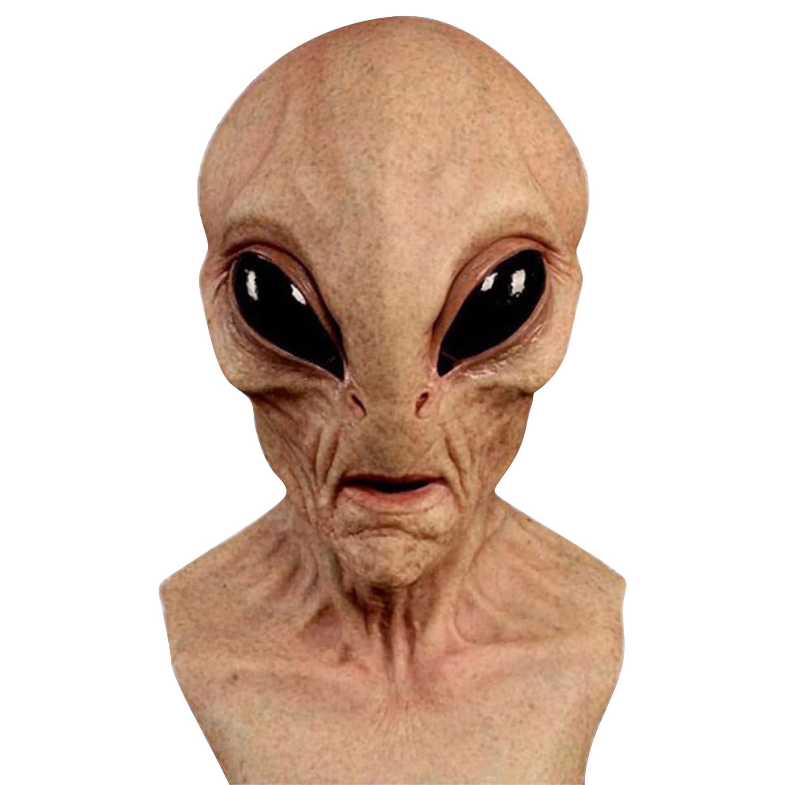 Latex Alien Mask Realistic - Máscara Alienígena Engraçada de Látex, Adereços