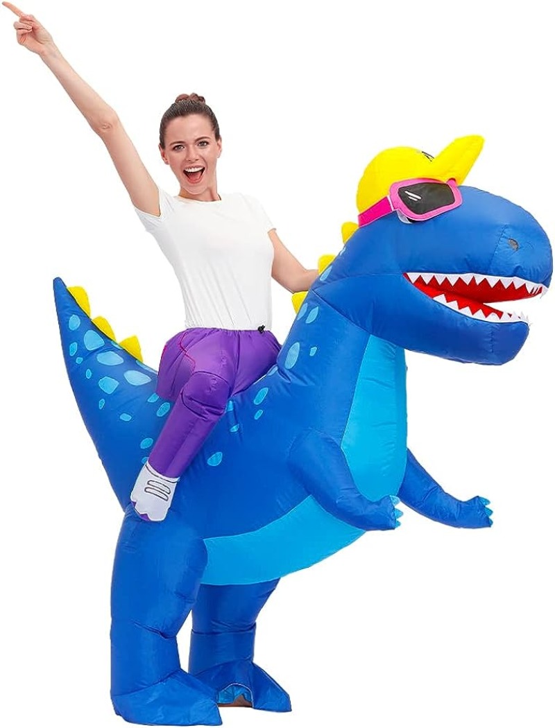 Inflatable Dinosaur Costume Adult - Fantasia de Dinossauro Inflável para Adultos,