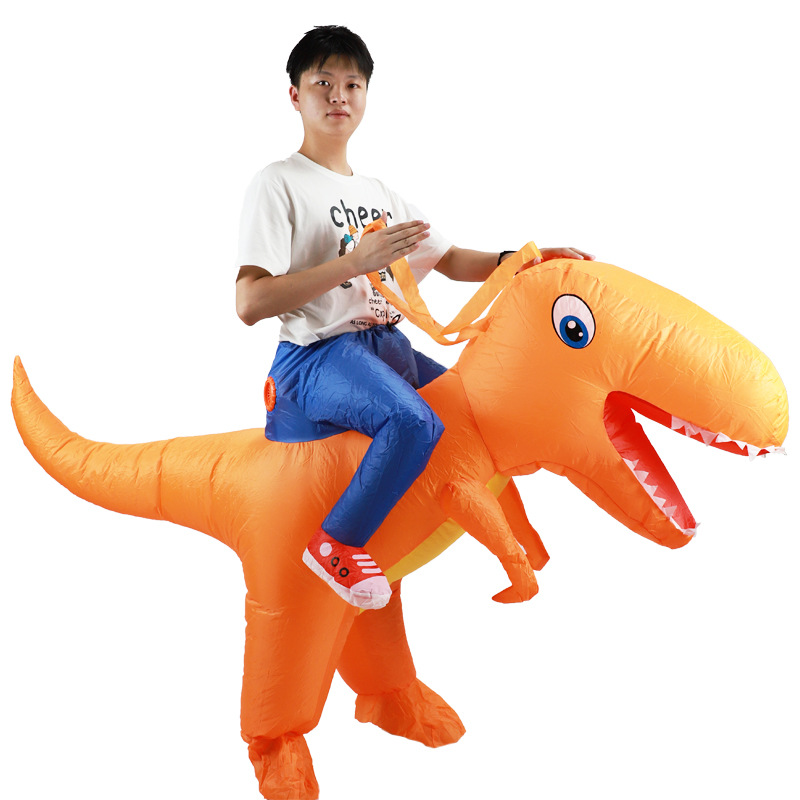 Adulthot crianças verde infláv - Inflatable Dinosaur Costume Adult avaliação e preço