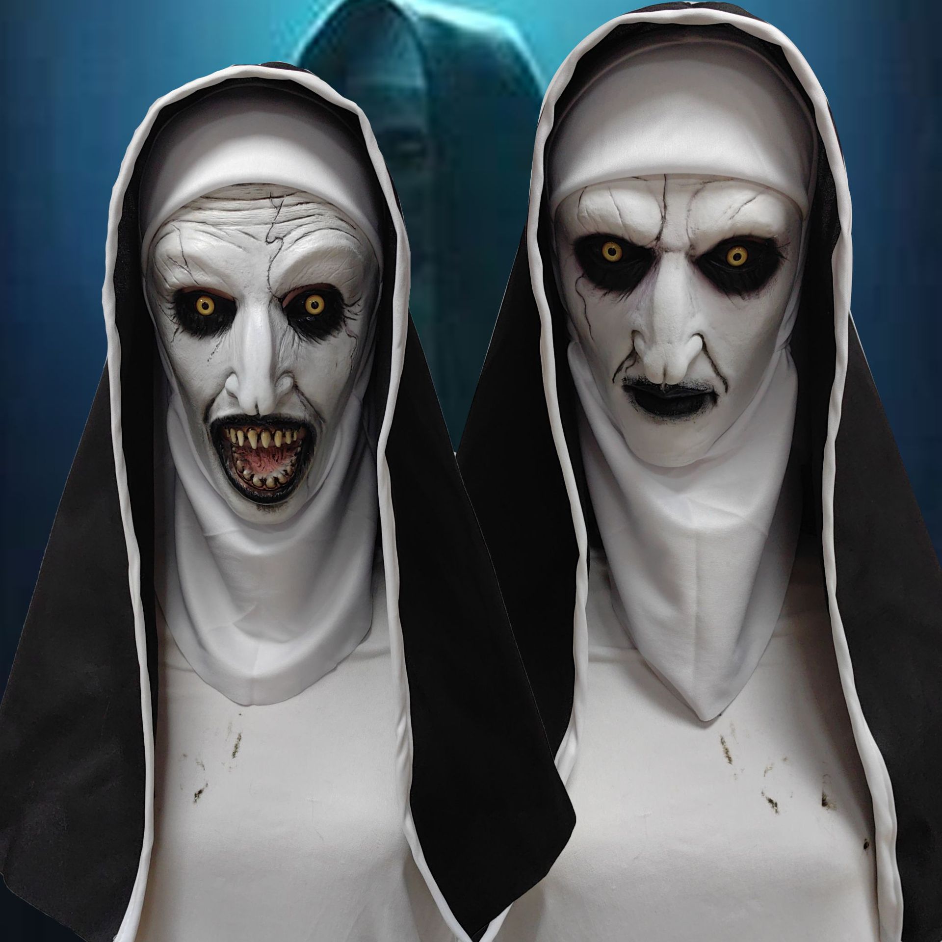 Halloween assustador freira má - Led Purge Mask Halloween avaliação e preço