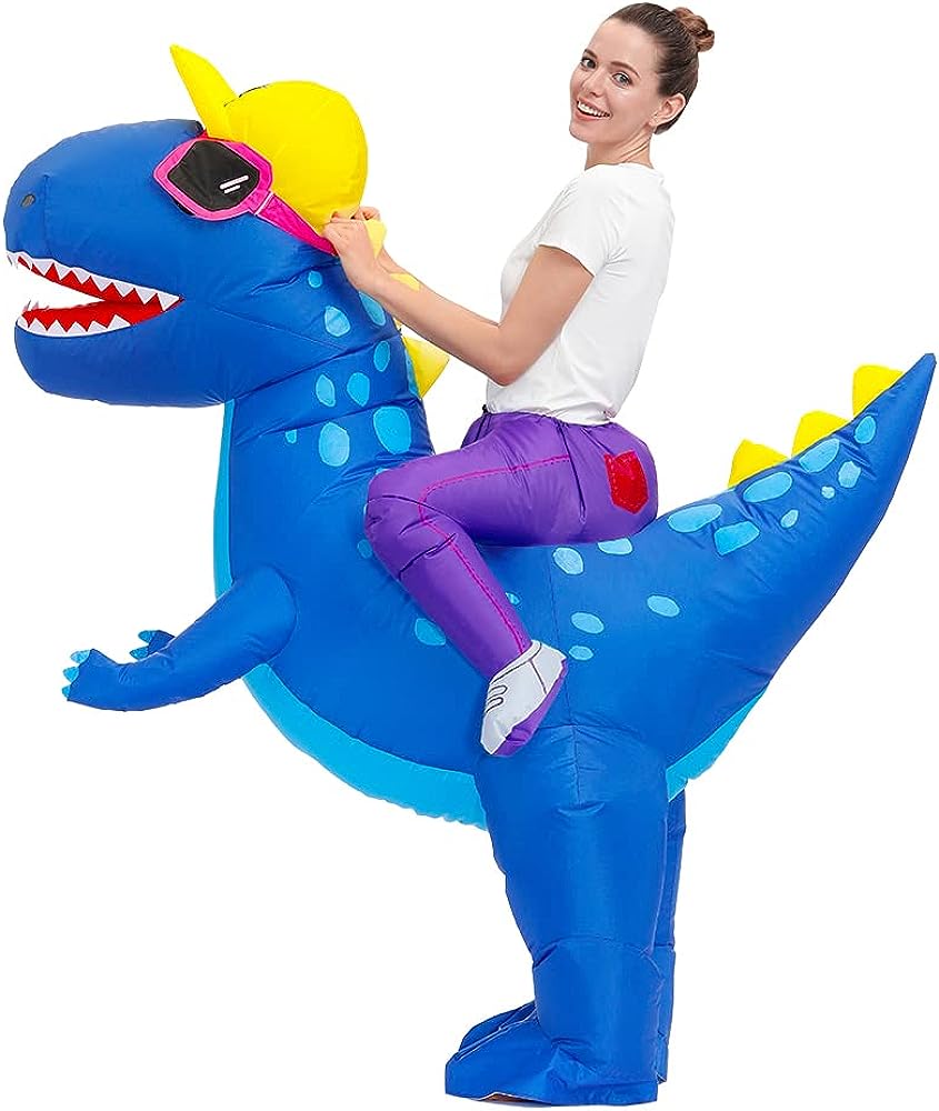 Fantasia de Dinossauro Infláve - Inflatable Dinosaur Costume Adult avaliação e preço