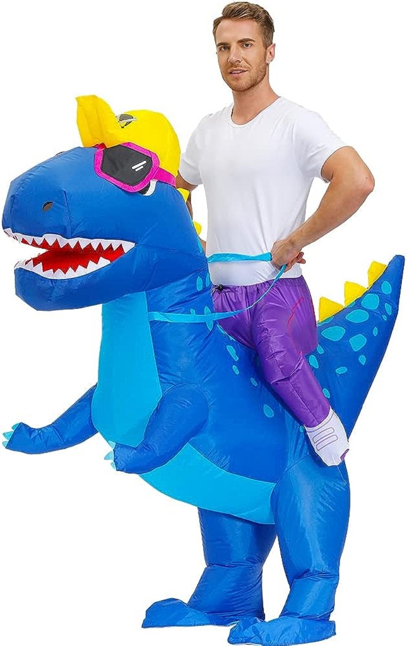 Fantasia de Dinossauro Infláve - Inflatable Dinosaur Costume Adult avaliação e preço